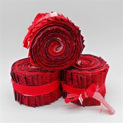 Patchworkstof Strimmelpakke - Rød